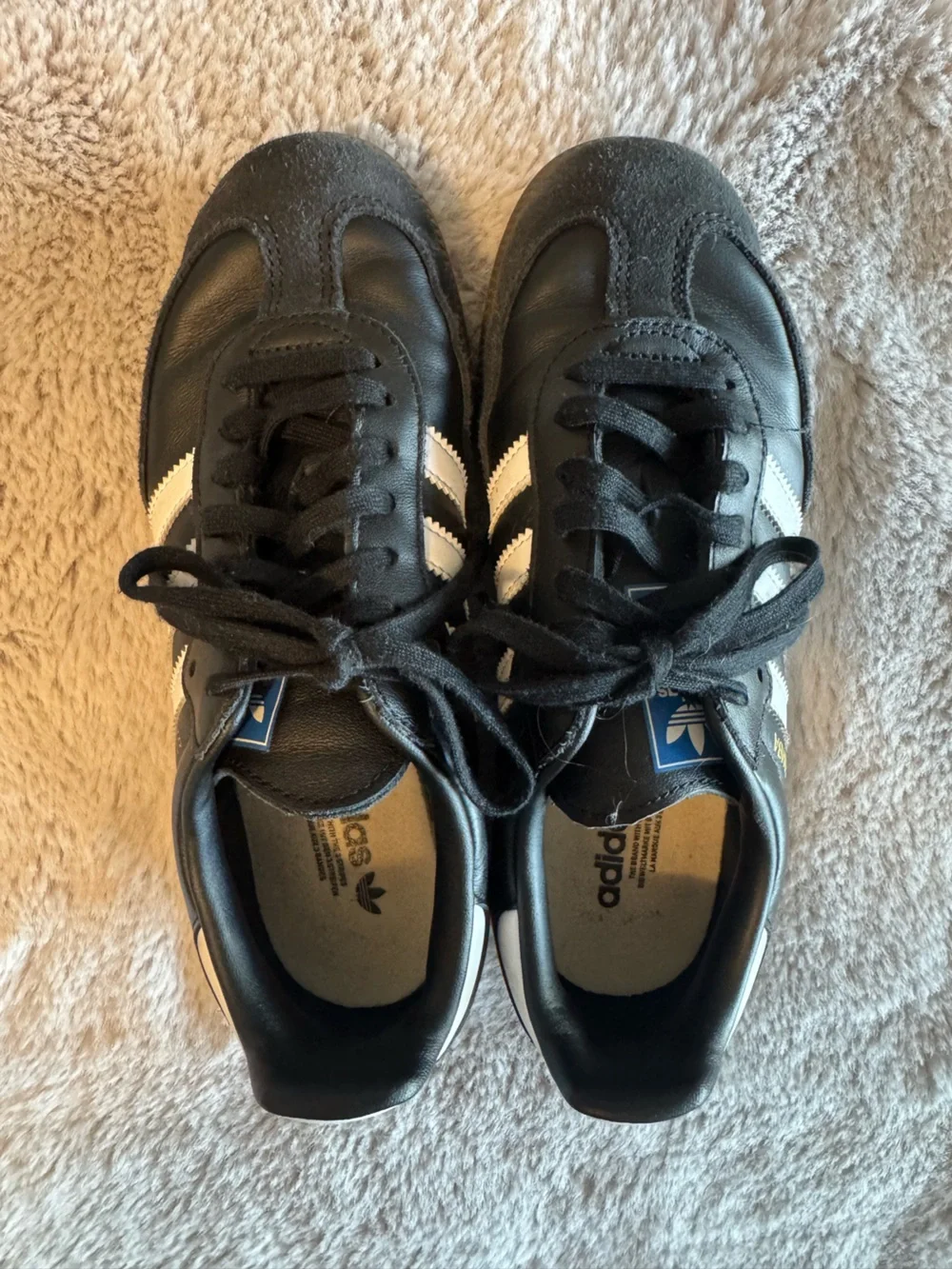 adidas Samba Black and White Classic Sneakers for Kids